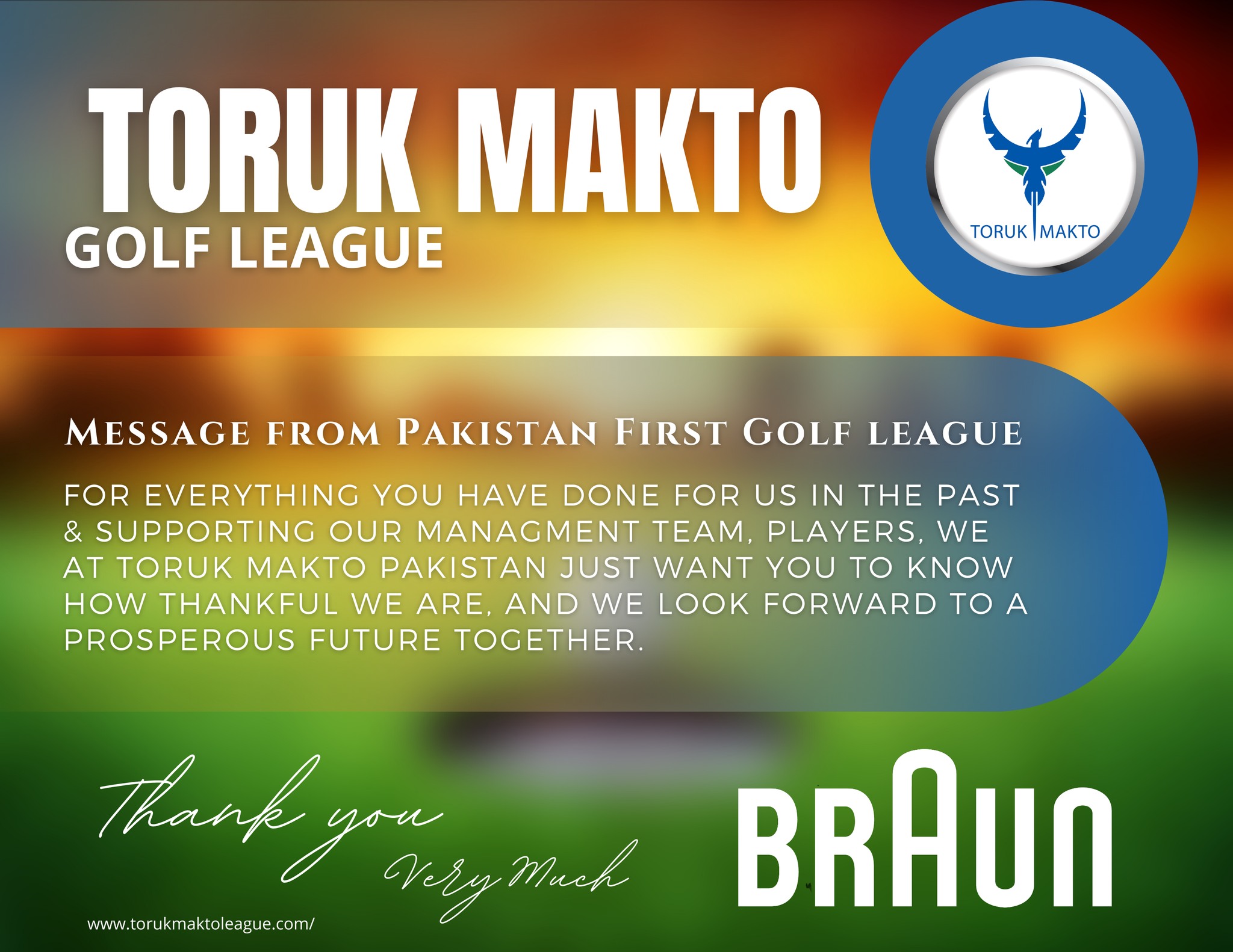 BRAUN Main Brand Sponsor
