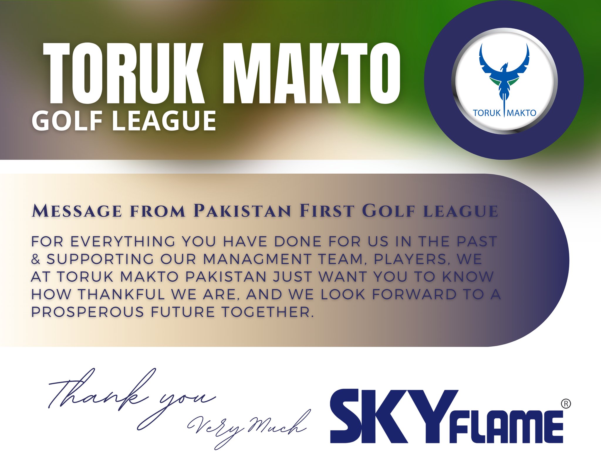 SKYFLAME Main Brand Sponsor