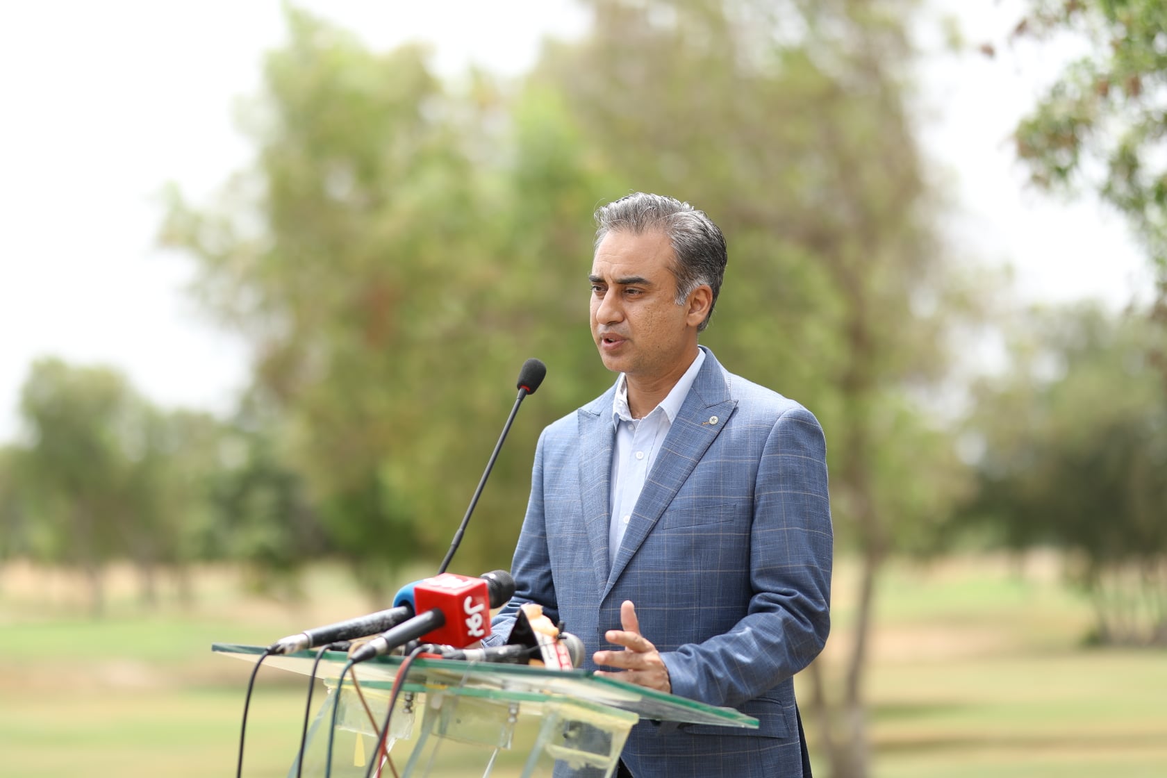 Abrar Asif delivering executive opening speech